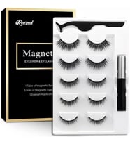 Reazeal Manyetik Kirpikler Ve Eyeliner Seti  Doğal Takma Kirpik, Kirpik Uzatma, Suya Dayanıklı & Kalıcı