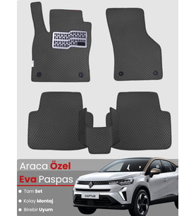 RENAULT CAPTUR 2 (2020-2023) Uyumlu EVA Paspas Tam Set–Araca Özel,Oto Paspas