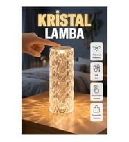 Şarj Edilebilir Kristal Masa ve Gece Lambası – Dokunmatik Renk Değiştirme