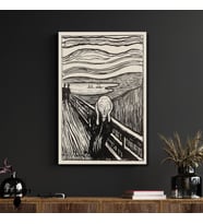 Tekli Dikey Kanvas Edvard Munch The Scream SB
