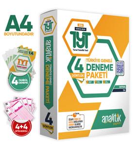 2026 TYT Analitik Deneme Paketi Dört 4lük Türkiye Geneli Değerlendirmeli Özgün Güncel Deneme Sınavı
