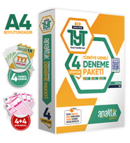 2026 TYT Analitik Deneme Paketi Dört 4lük Türkiye Geneli Değerlendirmeli Özgün Güncel Deneme Sınavı