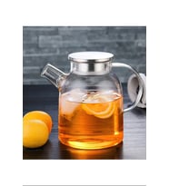 Çelik Kapaklı Borosilikat Cam Demlik 1500ML Royaleks-CM-2003