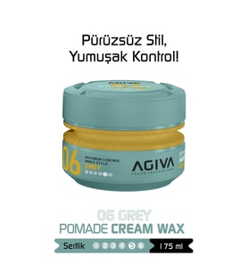 Agiva Grey Orta Tutuş ve Parlak Görünüm Sağlayan Wax - 175ML