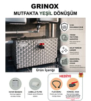 GRINOX 150 Lt Paslanmaz Yağ Ayırıcı Lamella Seperatör Teknolojisi (Silver)