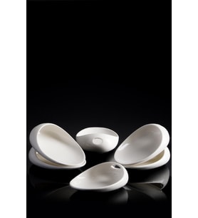 6'lı Porselen Minimal Sunum Sosluk Seti, 10.8 cm, Şık ve Zarif Tasarım