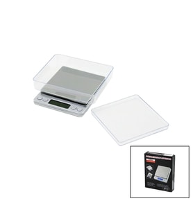 Superıor Mını I-2000 3000gr/0.1gr Mini=10.5x13cm Hassas Tartı - Terazi Şeffaf Pls.kapak Pilli
