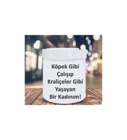 Köpek Gibi Çalışıp Kraliçeler Gibi Yaşayan Kadınım Küllük