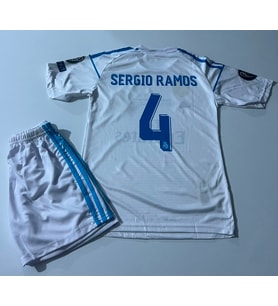 Real. Madrid. Beyaz Renk .Sergio. Ramos. Çocuk Forması 2li set