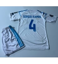 Real. Madrid. Beyaz Renk .Sergio. Ramos. Çocuk Forması 2li set