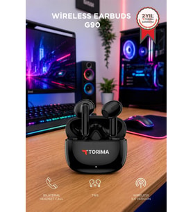 Torima Bluetooth Kulaklık Kulak İçi Kablosuz Kulaklık G90 Siyah