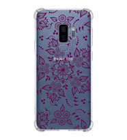 Samsung Galaxy S9 Plus  Köşe Korumalı Antişok Kapak Nostalji Desen Tasarımlı Şeffaf  Kılıf