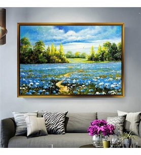Altın Çerçeveli dekoratif tablo a1555 (Gold)