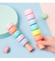Mini 6 adet Macaron fosforlu boya kalemi