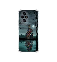 PrintiFy Huawei Honor200 ile Uyumlu Simya Serisi Gölge Ve Cam Tasarımlı Uv Baskılı Köşe Korumalı Antişok Kılıf