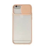 Apple İphone 6 Plus Kılıf Palm Buzlu Kamera Sürgülü Silikon - Pembe