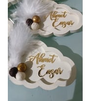 Yeni Doğan Bulut Magnet Nikah Şekeri - Nişan Şekeri - Söz Şekeri - Düğün Magnet - Nişan Magnet - Söz Magnet - Yenidoğan Magnet - Doğum Magnet - Yaş Magnet 7cm
