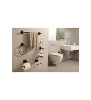 Siyah 6'lı Banyo Aksesuar Düzenleyici Set