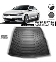 Volkswagen Passat B8 Bagaj Havuzu 2015 Sonrası Havuzlu Bagaj Paspası