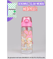 DEKOMUS İLE YENİ SEZON LİSANSLI MY MELODY 500 ML MATARA "ISLAK MENDİL HEDİYELİ" (Pembe)