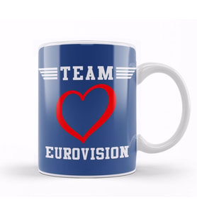 Team Eurovision Top Gun Style Kupa Bardak Porselen