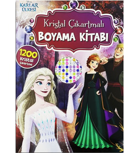Disney Karlar ülkesi Kristal Çıkartmalı Boyama Kitabı