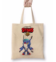 Brawl Stars Karanlık Mecha Crow Bez Çanta Uzun Saplı