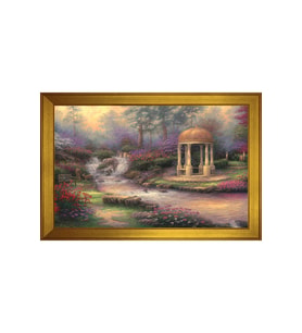 Manzara Temalı Kanvas Tablo 50 x 70 cm Gold Çerçeve