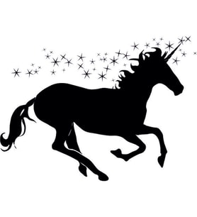 UNICORN FOLYO STİCKER 80cm Uzunluk (Karışık)