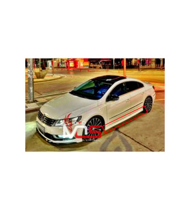 VW CC AERO MARŞPİYEL SAĞ SOL TAKIM FİBERGLASS BOYASIZ