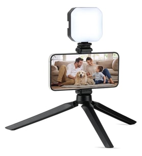 PBS130 LED Işıklı Tripod Siyah Profesyonel Kullanım için Hafif Taşınabilir Tasarım