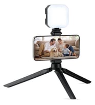 PBS130 LED Işıklı Tripod Siyah Profesyonel Kullanım için Hafif Taşınabilir Tasarım