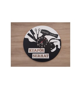 Kuaforler için Şık ve modern duvar saati no1042