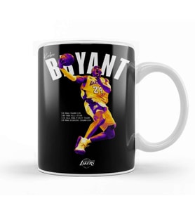 Kobe Bryant Design Kupa Bardak Porselen