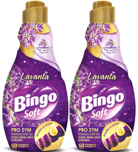 Bingo Soft Çamaşır Yumuşatıcı Konsantre 1440ML Lavanta (2 Li Set)