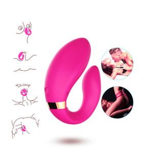 PRIME TOYS Crescent Kablosuz Kumandalı İlişki Anında Kullanılabilir Klitoris Uyarıcı Çift Vibratörü