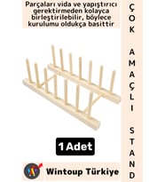#Stand Montajsız Mutfak Banyo Dolap İçi Tezgah Üstü Düzenleyici Çok Amaçlı Ahşap Görünüm Bambu Stand