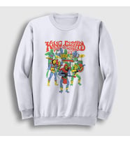 Presmono Unisex Beyaz Band King Gizzard And The Lizard Wizard Sweatshirt 489138tt (Beyaz)