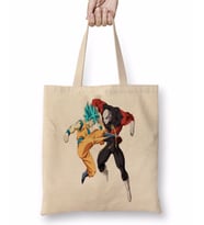 Goku Ve Jiren 01 Bez Çanta Uzun Saplı