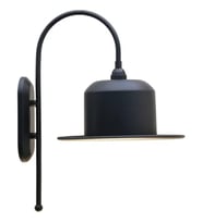 Rsylight Retro Rustik Dekoratif Metal Siyah Baston Kol Vintage Aplik