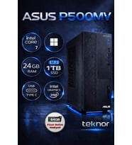 Asus Expertcenter P500MV Intel Core 7 240H 24 GB 1 TB SSD WIN 11 PRO Masaüstü Bilgisayar & Teknor USB Bellek
