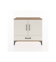 Arges Şifonyer 2 Raflı Tek Çekmeceli 2 Kapaklı 88x30x80 Çam-Aytaşı