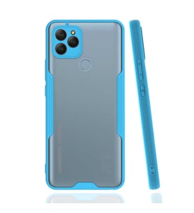 General Mobile 21 Kılıf Parfe Kenarları Pastel Renk Silikon Kılıf (Mavi)