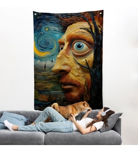 Vincent van Gogh Tarzı Portre Duvar Örtüsü-7817