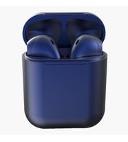 Inpods 12 TWS Stereo Kablosuz Kulaklık HD Mini Akıllı Bluetooth Kablosuz Lacivert