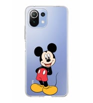Xiaomi Mi 11 Lite Uyumlu Kapak Mickey Mouse Tasarımlı Şeffaf Silikon Kılıf