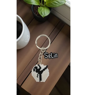 Miyuki Boncuk El Yapımı Taekwondo Tekvando ve İsim Anahtarlık/Çanta Süsü Kişiye Özel