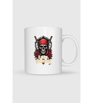 Rebel Warrior Skull Baskılı Kupa Bardak