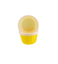 Cupcake Kalıbı Büyük Boy Düz Renk  62*40 MM (100 Adet)  Sarı