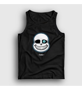 Presmono Unisex Siyah Face Sans Undertale Atlet 32653tt